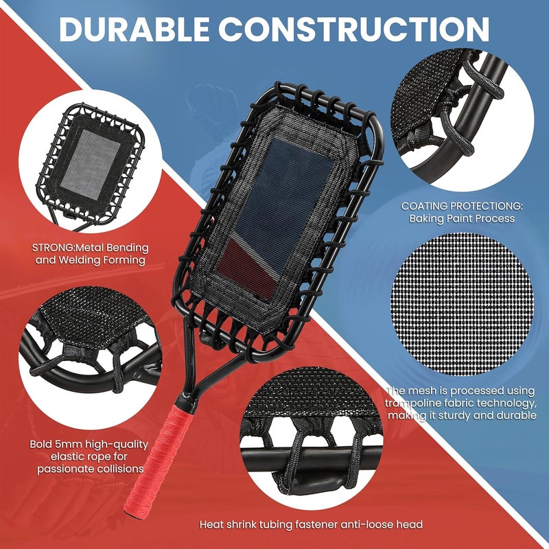Jikbeed Baseball Racket for Fly Balls: Fungo Racket Baseball/Baseball Racket for Coaches and Parents to Help Players Practice Hitting Grounders and Pop Flies (New) - Image 5